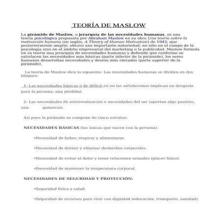 Teorías de calish | ODT