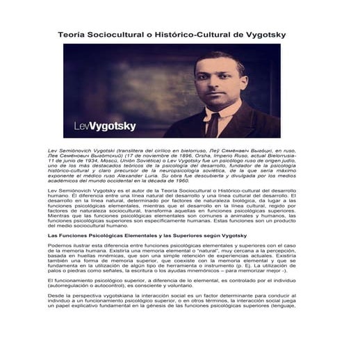 Teoría sociocultural vygotsky con qz