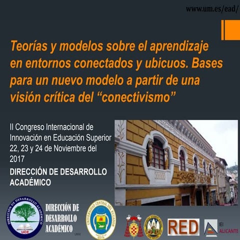 Teorías y modelos sobre el aprendizaje en entornos conectados