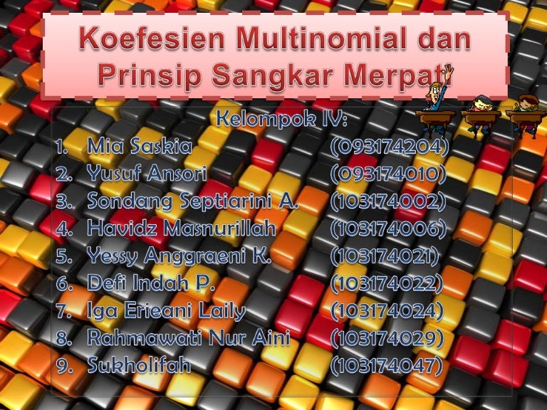 Teorema Multinomial Dan Prinsip Sarang Merpati