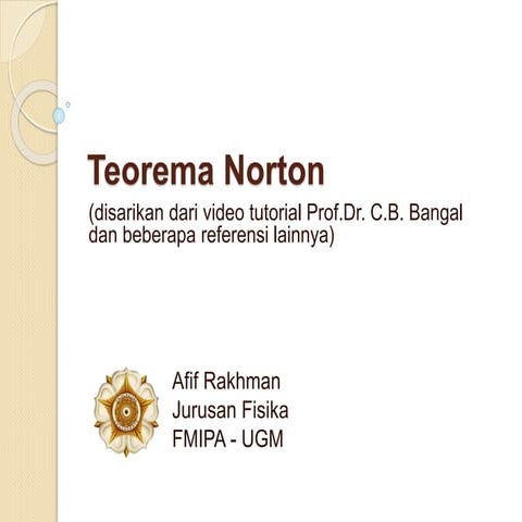 Teorema Norton
