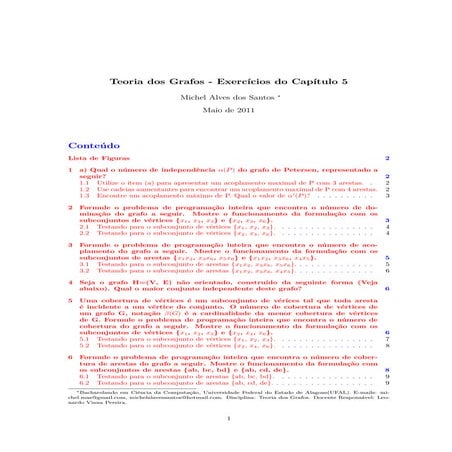 Graph Theory - Exercises - Chapter 5