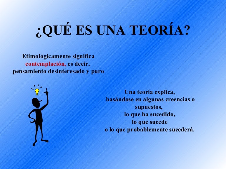 Para que sirve la teoria