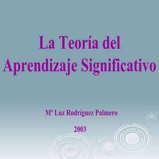 Teoria Aprendizaje Significativo