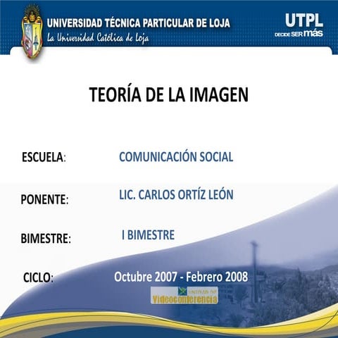 Teoria De La Imagen (I Bimestre) | PPT