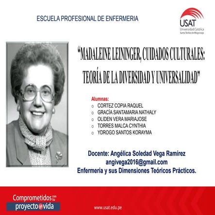 Teoría de Madeleine Leininger