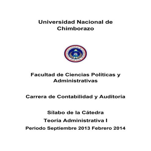 Teoria administrativa i