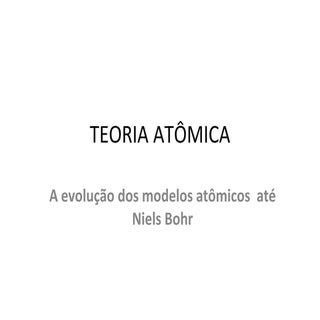 Teoria atômica