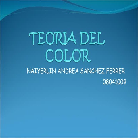 Teoria Color