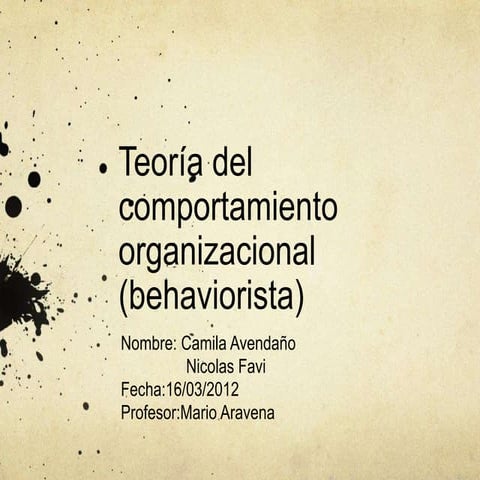 Teoria com organizacional PPT 