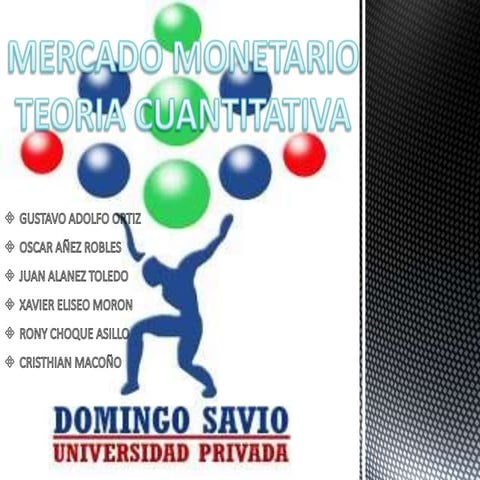 Teoria cuantitativa del dinero