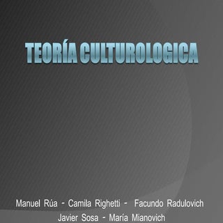 Teoria culturologica
