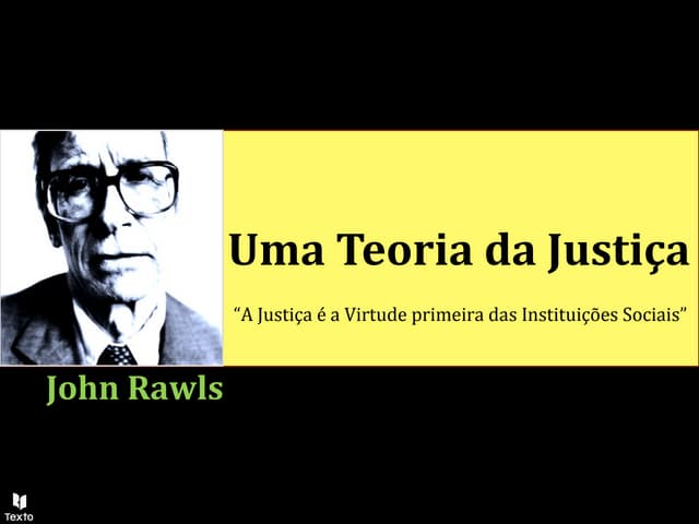 Teoria da justiça rawls