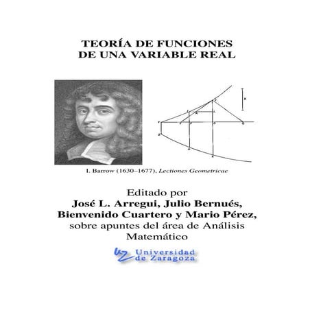 Teoría de funciones de una variable real (Análisis matemático I ...