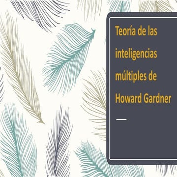 Teoria de inteligencias multiple