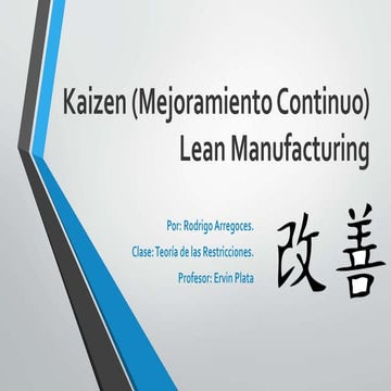 Teoria de kaizen