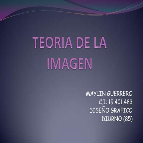 Teoria de la imagen | PPTX