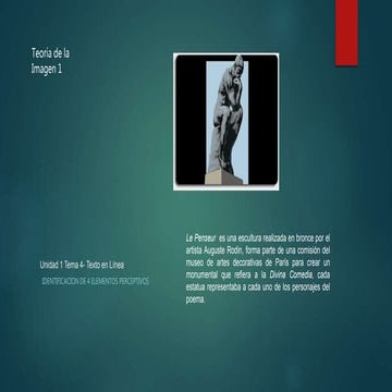Teoria de la imagen 1 pensador