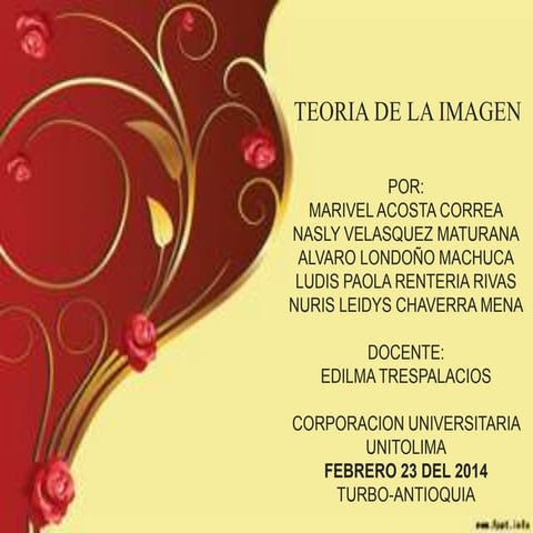 Teoria de la imagen (exposicion) | PPTX