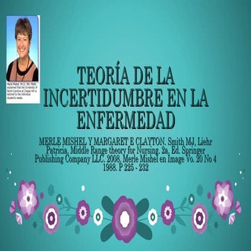 Teoría de la incertidumbre frente a la enfermedad | PPTX