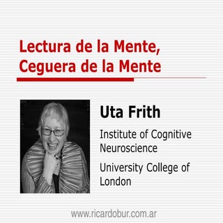 Teoria de la mente   frith