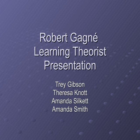 Teoria del Aprendizaje-Gagne