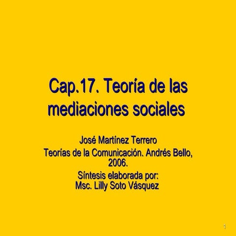 Teoria De Las Mediaciones