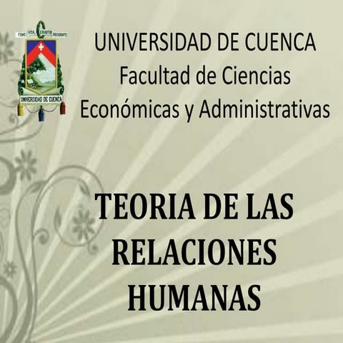 Teoria de las relaciones humanas