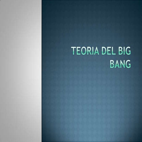 Teoria del Big Bang