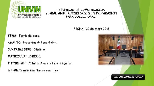 Teoria del caso