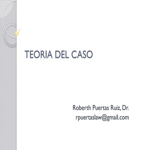 Teoria del caso materiales
