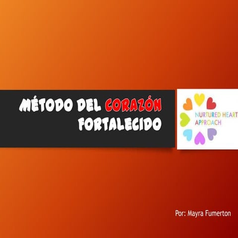 Teoria del corazon nutrido-Nurtured Heart Approach