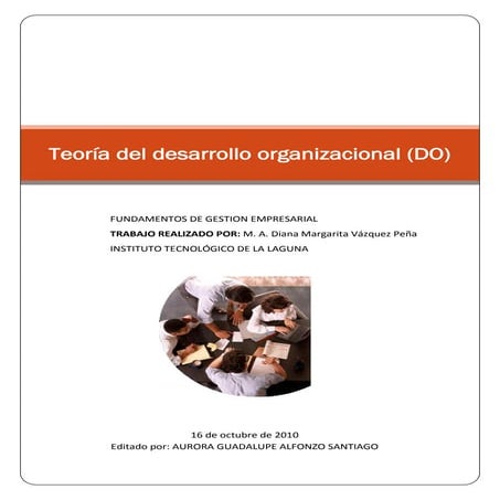 Teoria del desarrollo organizacional | PDF