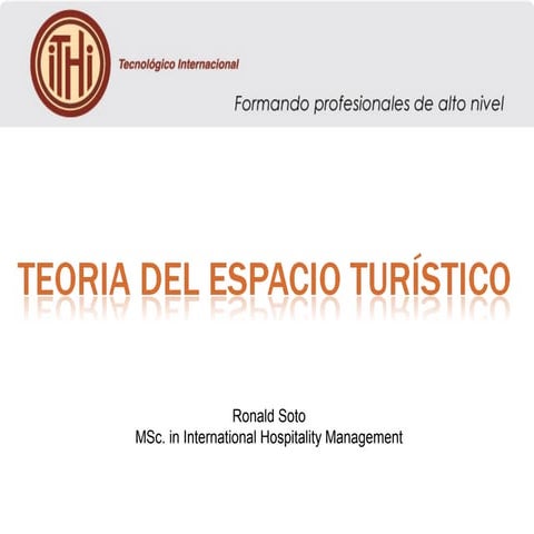 Teoria del espacio turístico