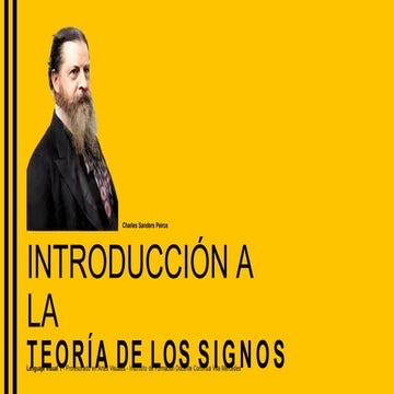 Introducción a la teoría de los signos (Lenguaje Visual 1)
