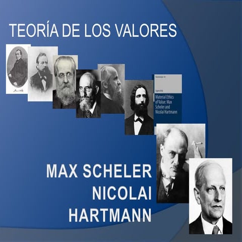 Max Scheler, Nicolai Hartmann, teoría de los valores