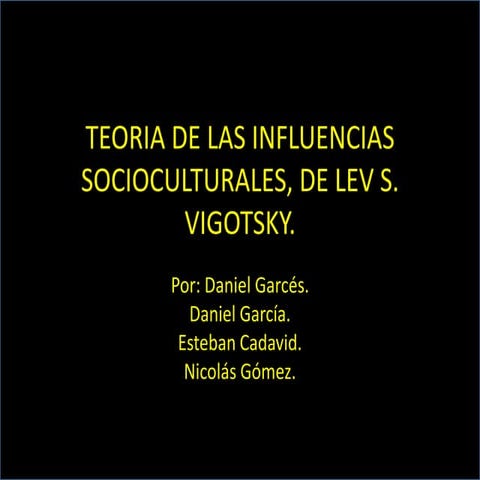 Teoria de vigotsky