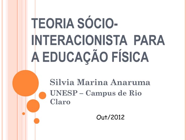 Teoria de vygotyski   ed. física