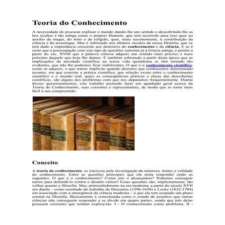 Teoria do conhecimento