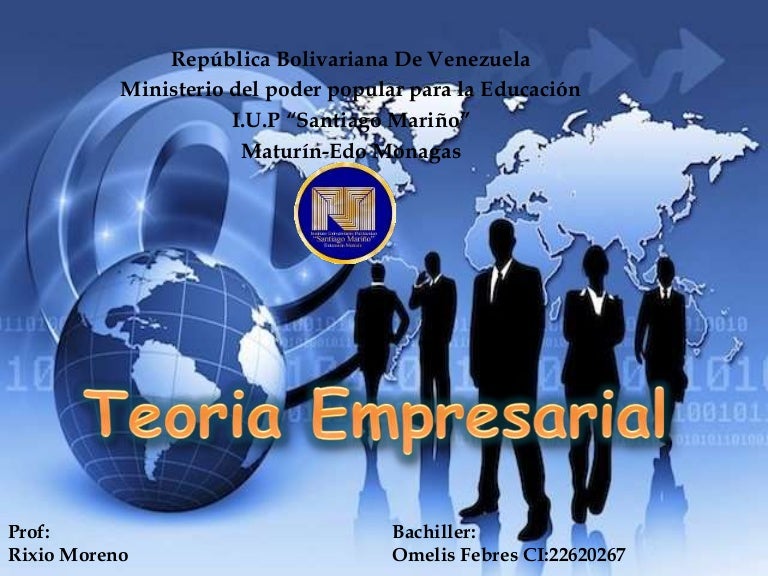 Teoria empresarial definicion