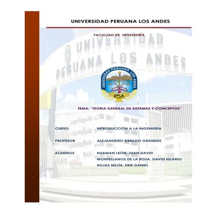 Teoria general de sistemas 