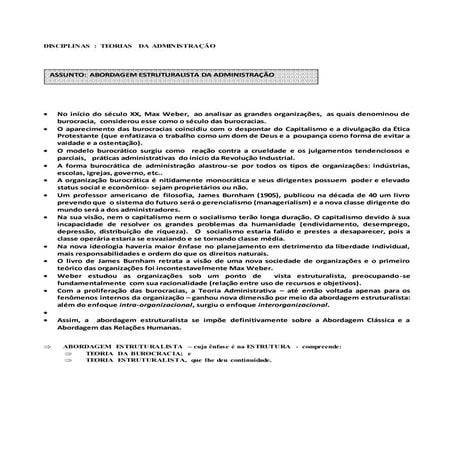 Teoria geral da burocracia burocracia