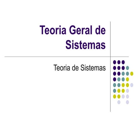 Teoria geral de sistemas