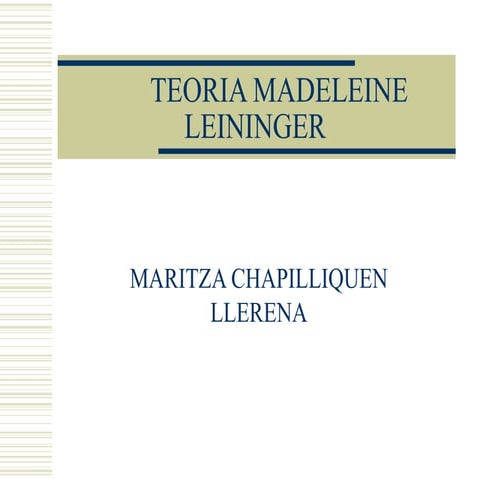 Teoriamadeleineleininger 100911180210-phpapp02