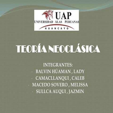 Teoria neoclasica de la administración ppt