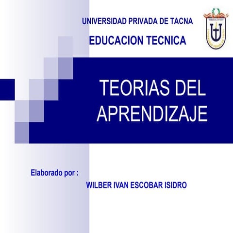 Teorías del aprendizaje | PPTX