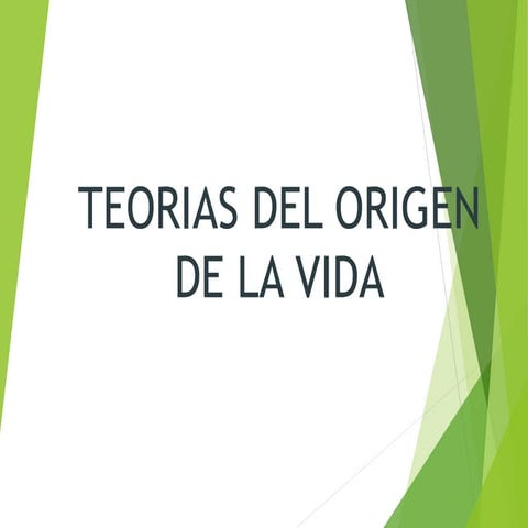 Teorias origen-vida