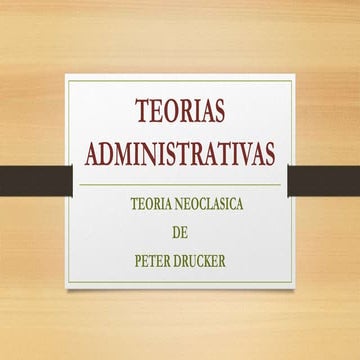 Teorias Administrativas