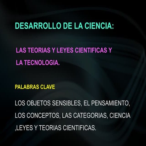 Teorias cientifica y la ciencia