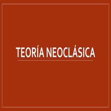 Teorias de la administracion neoclasica y de relaciones humanas